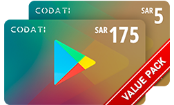 Google Play (KSA) - 175 + 5SAR