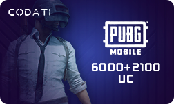 PUBG ($99.99) - 6000+2100 UC